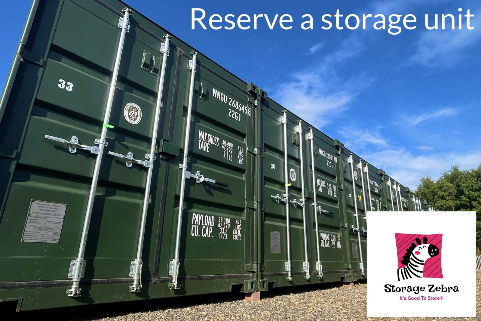 Storage container unit promoting reserving one.